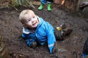 mud bath at preschool